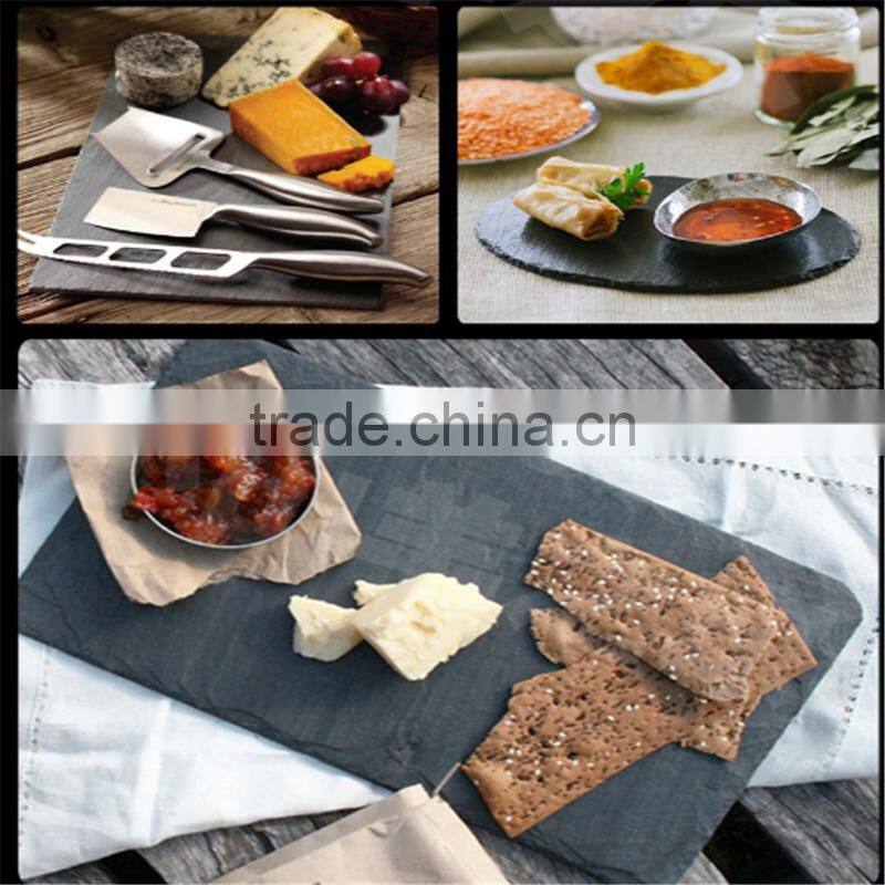 convenient black slate placemat