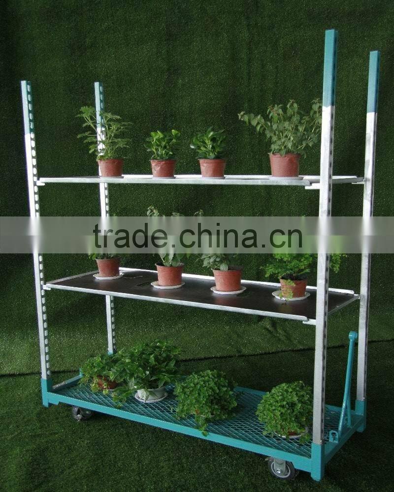 Powder coating flower transport cart for sale
