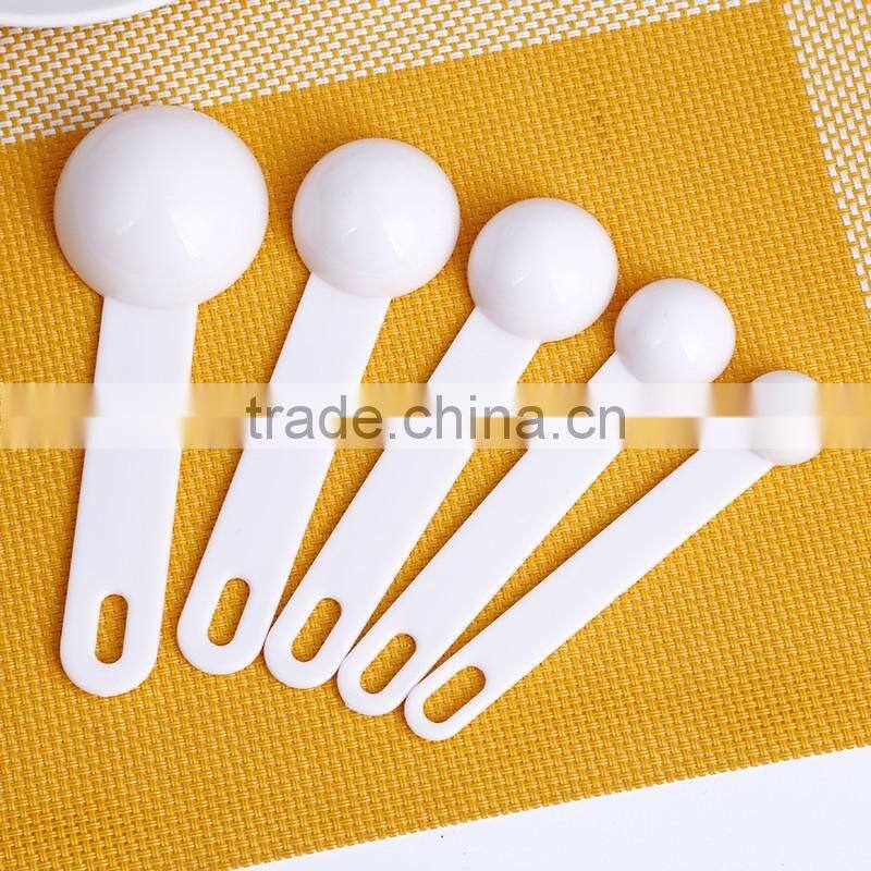 Food grade PP material 5 pcs top quality measuring spoons