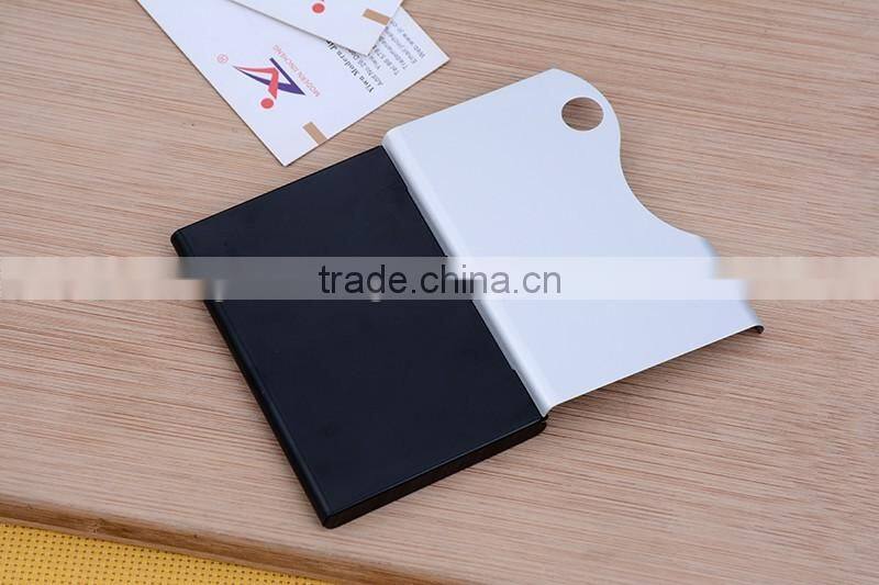 New arrival Silver Aluminum Business card Holder case Holder wholesale