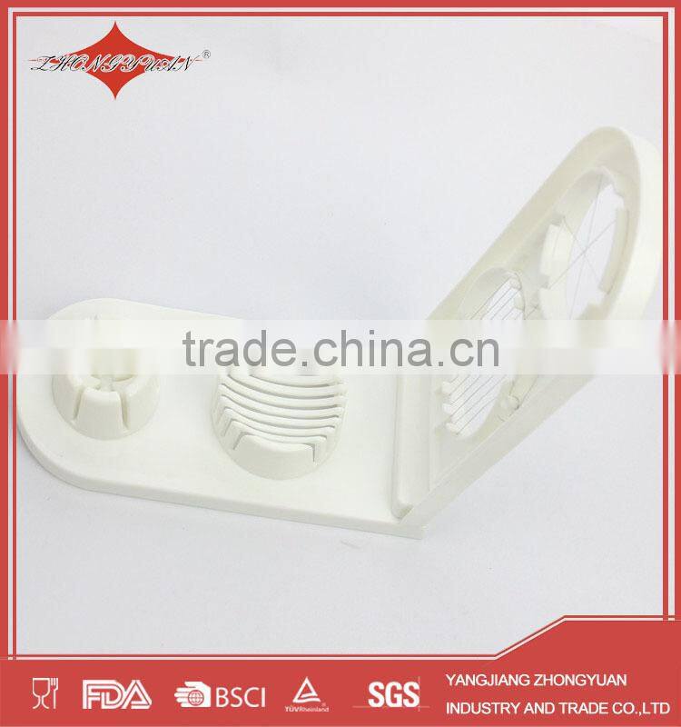 multi-functional double head plastic egg slicer