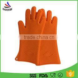 Hot sale long silicone baking gloves food grade silicone BBQ gloves/silicone oven mitts