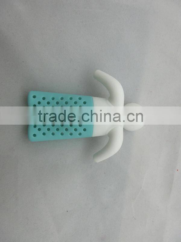 Coffee or tea tools 2015 food grade material Mr tea silicone tea infuser