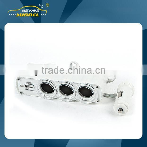 3 Port USB Adapter Cigarette Lighter Socket with CE Certificate