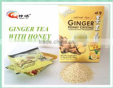 Natural Instant tea of ginger honey crystals