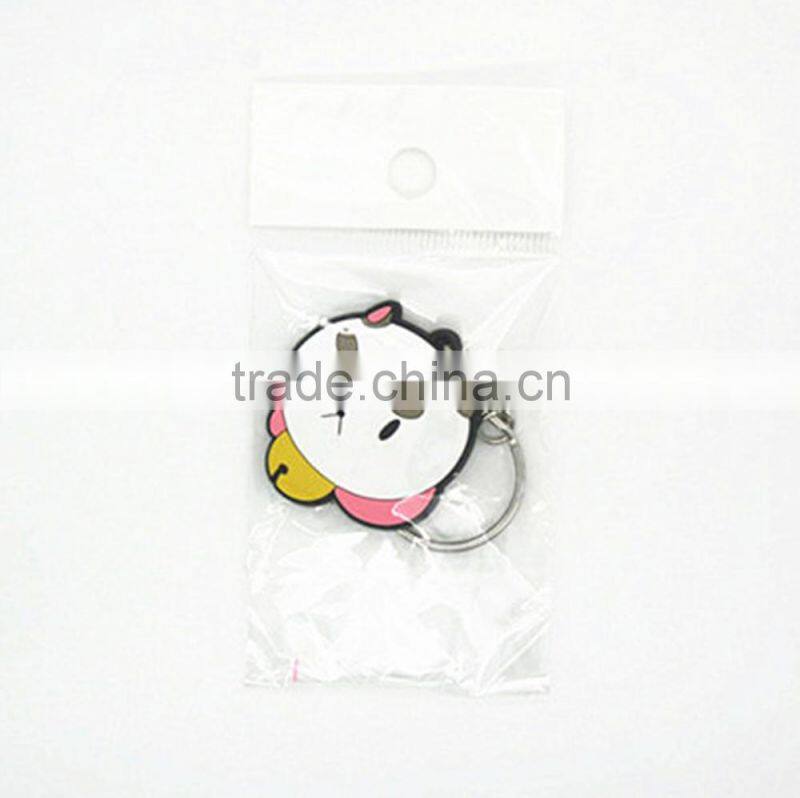 2016 Factory price custom rubber pvc keychain in China