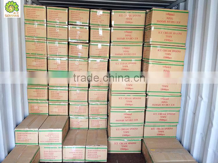 custom logo printed birch wooden paint paddle