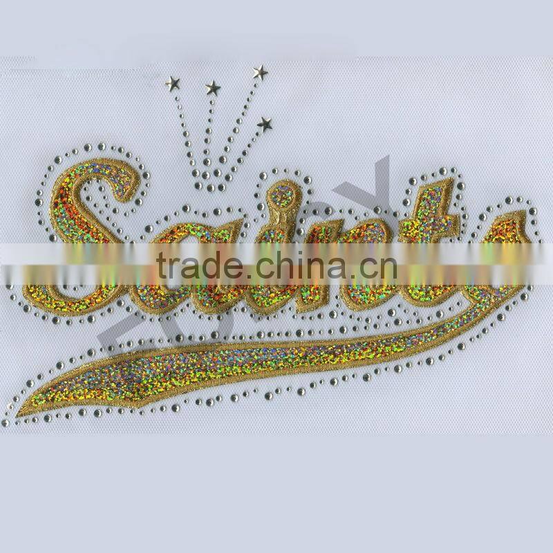 custom sequin embroidery transfer iron on transfers design FOKSY