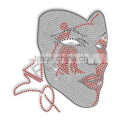 delta sigma theta Women Mask rhinestone iron on transfer