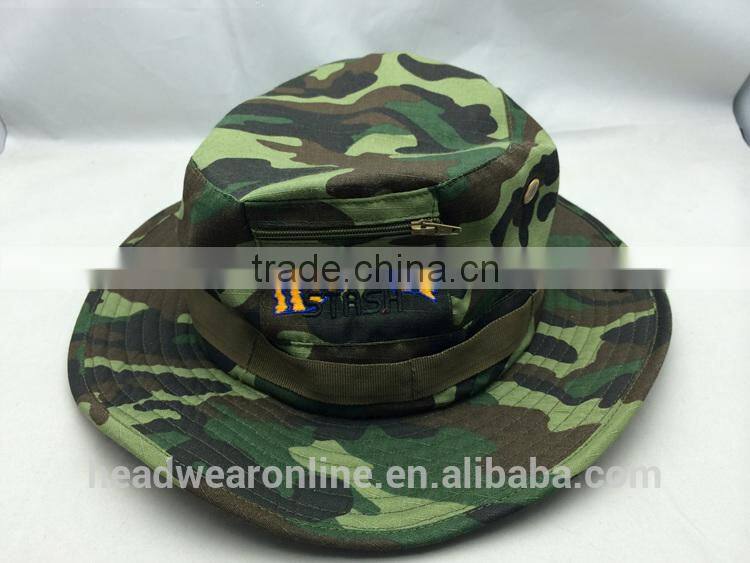 Customized Good Quality Fisherman Camo Bucket Hat