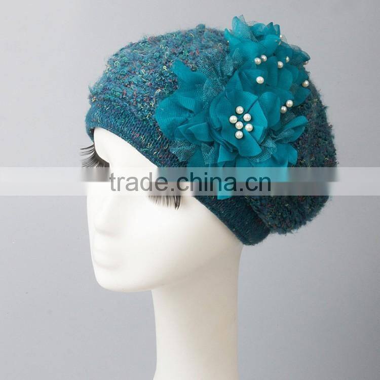 Custom Design High Quality Knitting Ivy Cap Fashion Ladies Ivy Cap With Your Own Logo