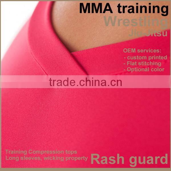 Technical top polyester Rashguard women's compression top
