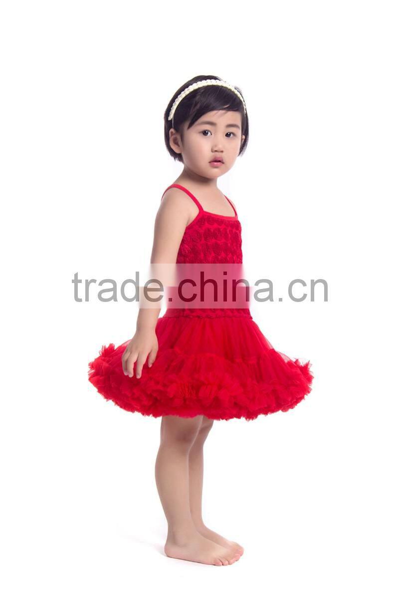 Summer hot sale baby boutique dress fancy baby girl rose party dress children casual dress