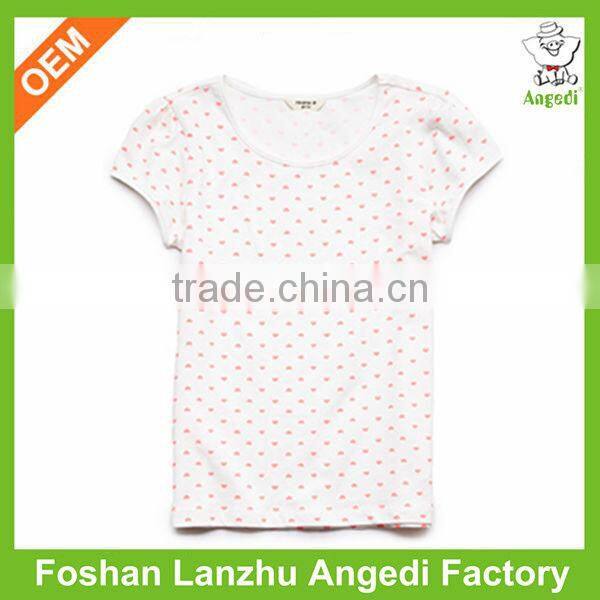 Girls summer clothes Custom T shirt Cotton Summer wear