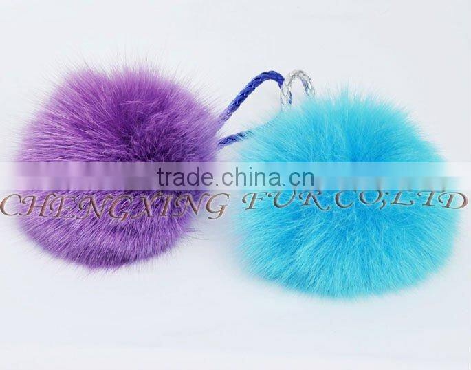CX-P-23 Genuine Fox Fur Ball Pendant Fox Fur Pom Poms
