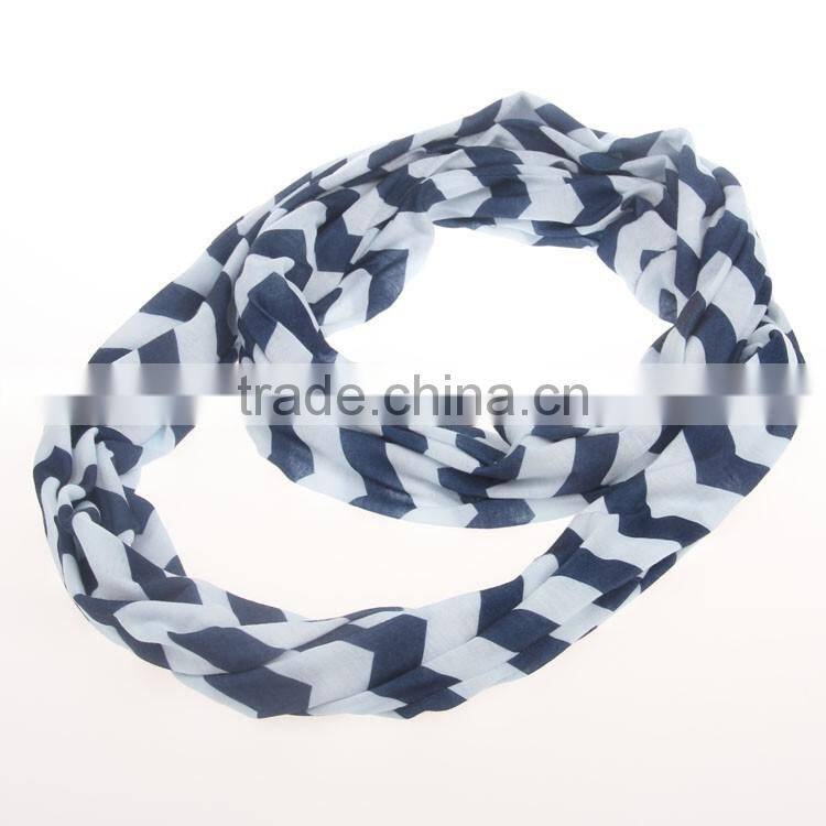 Top quality fashion new design hijab infinity chevron knitted silk scarf