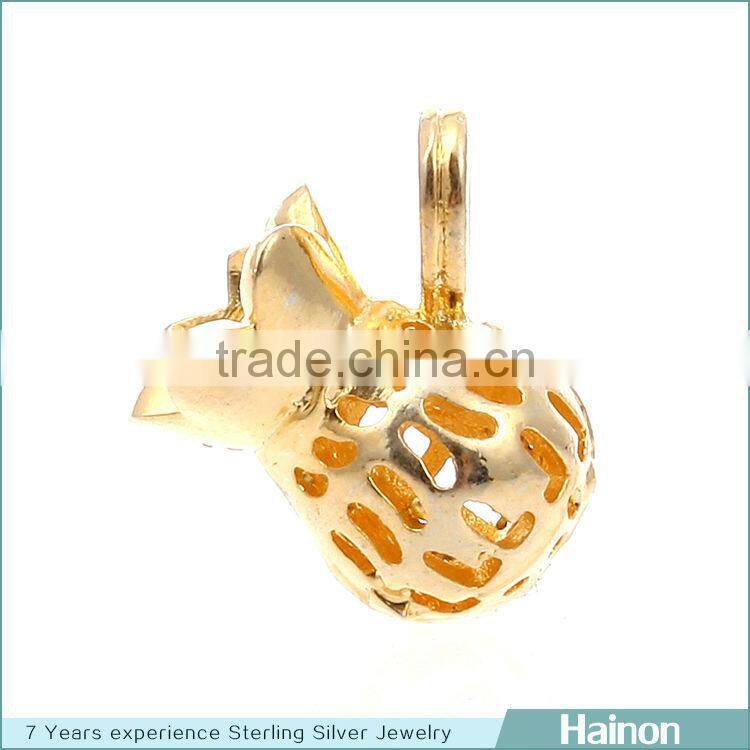 wallet shape gold plated sterling silver material jewelry accessory