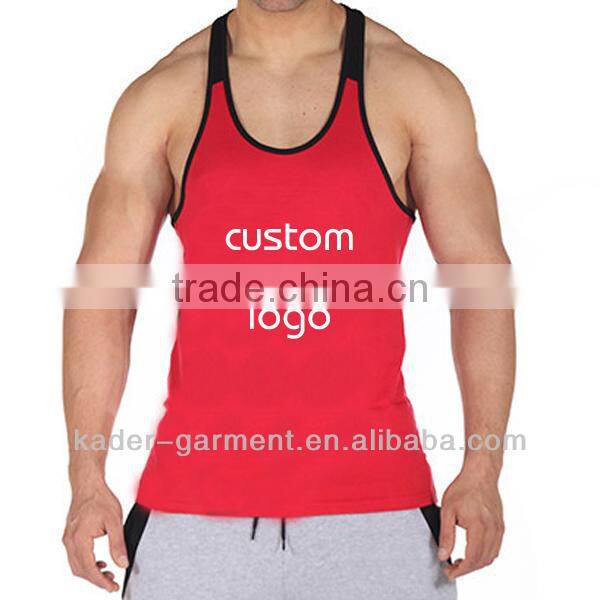Muscle vest for men, cotton singlet supplier