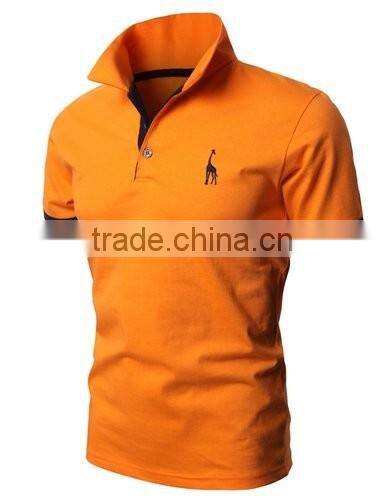 Promotional custom embroidered logo and printing polo shirt 100% cotton