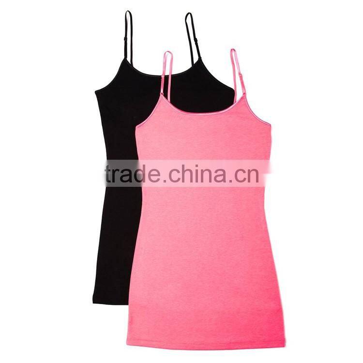 OEM Service Custom Fashion Slim Fit Sexy Women White Tight Gym Plain Tank Top