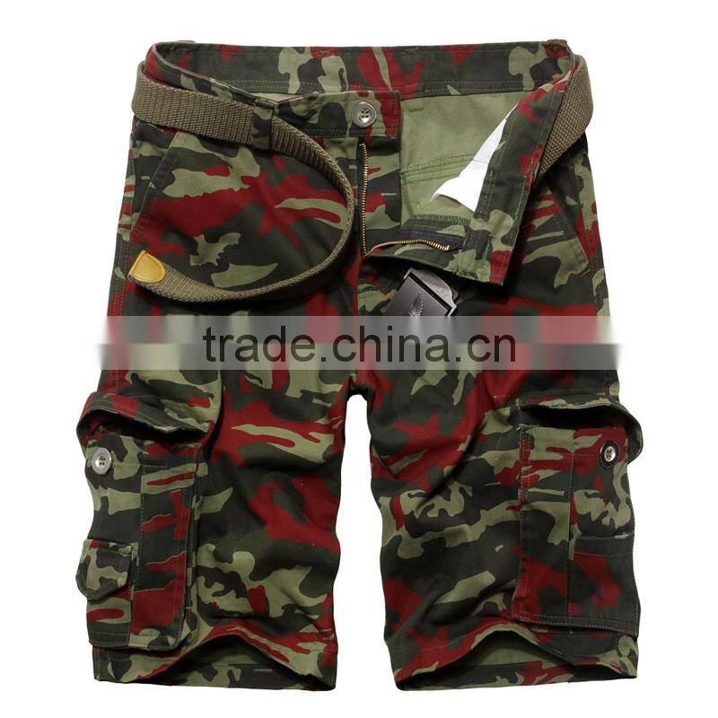 2017 New model summer wholesale china cheap price middle waist camo shorts