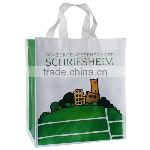 Custom cheap wholesale promotional polypropylene tote bag printed pp non woven fabric bag