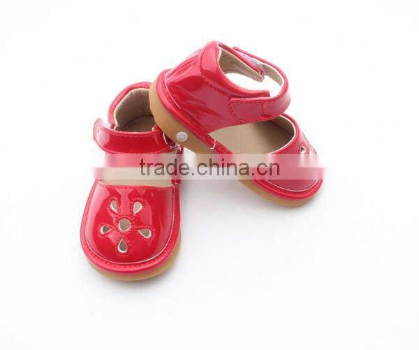 2017 Spring and Summer Children Shoes Silver Glitter Squeaky Shoes
