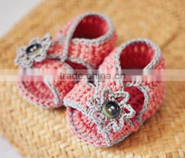 newest wholesale baby clothing crochet baby sandals