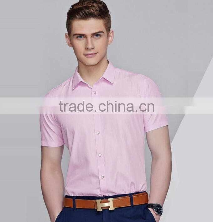 Custom hot sale stripes mens shirt slim fit short sleeve mens shirts models