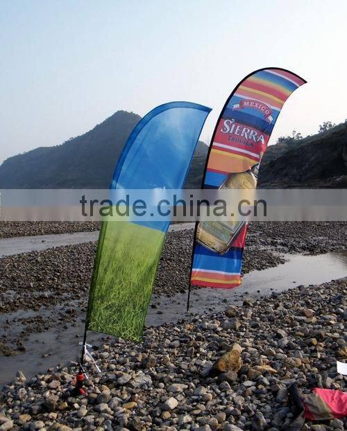 polyester knitted beach flag