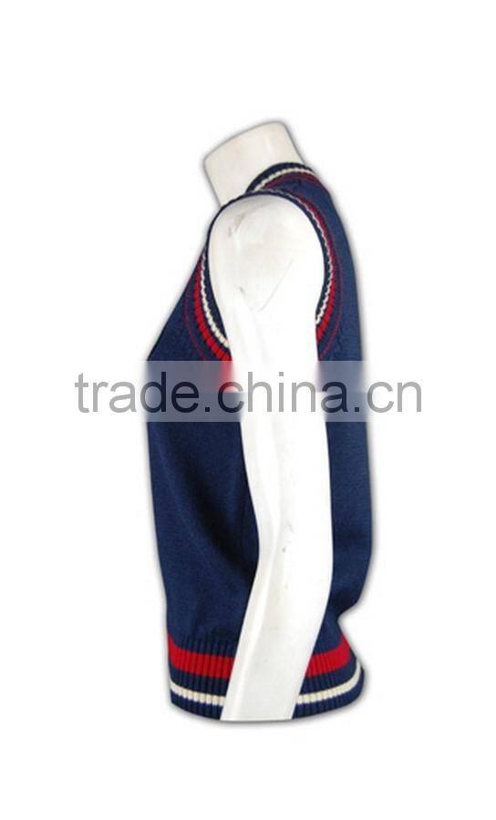 ISO9001/BSCI Manufature tailored made unique school uniform sweater vest