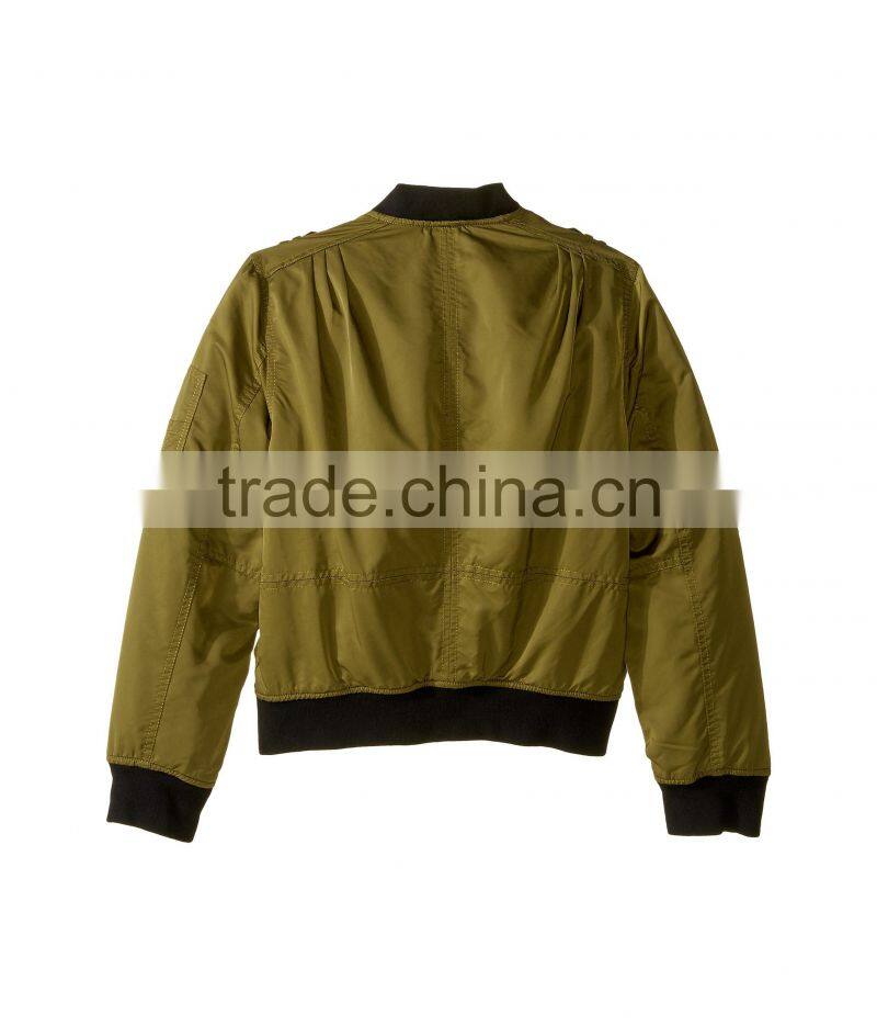 2017 Fashion style custom logo baby kids boys winter Quilted bomber jacket wholesale in China