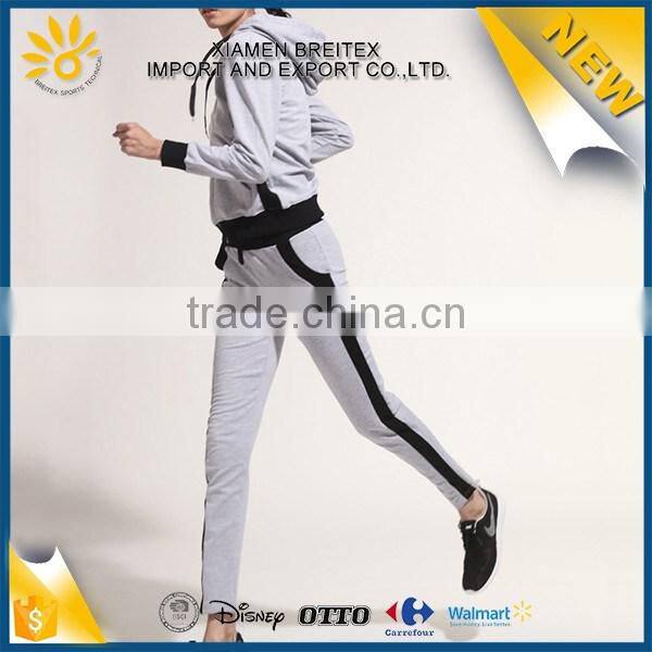 Best selling custom stylish polyester sport women tracksuit