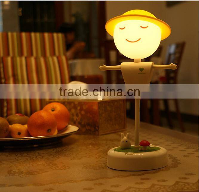 Portable scarecrow mini usb port decorative led night light for baby,kids,children,bedroom