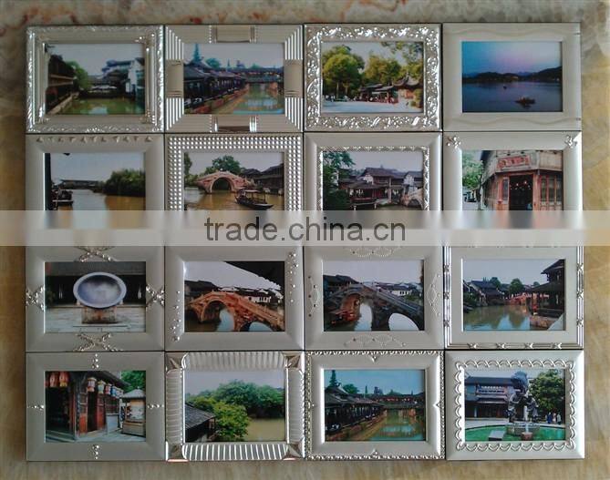 High Quanlity Assorted Design Silver plated metal photo frame KJJ-3