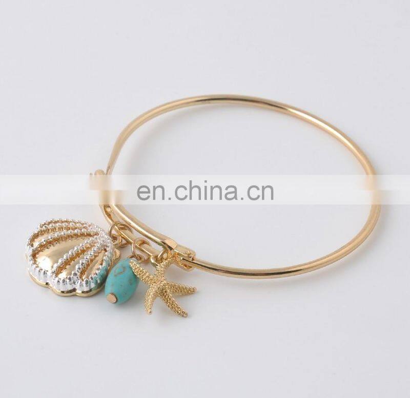 Handmade Ocean Collection style marine organism bangles