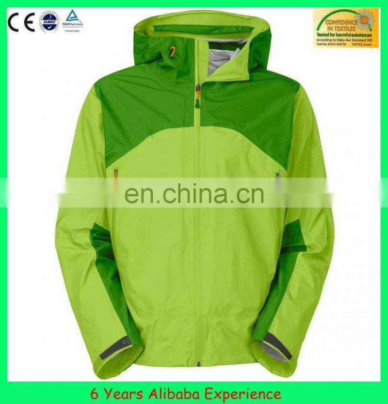 Lead garment manufacture mens waterproof polyetster outdoor windbreaker jacket 10000m -- 6 Years Alibaba Experience