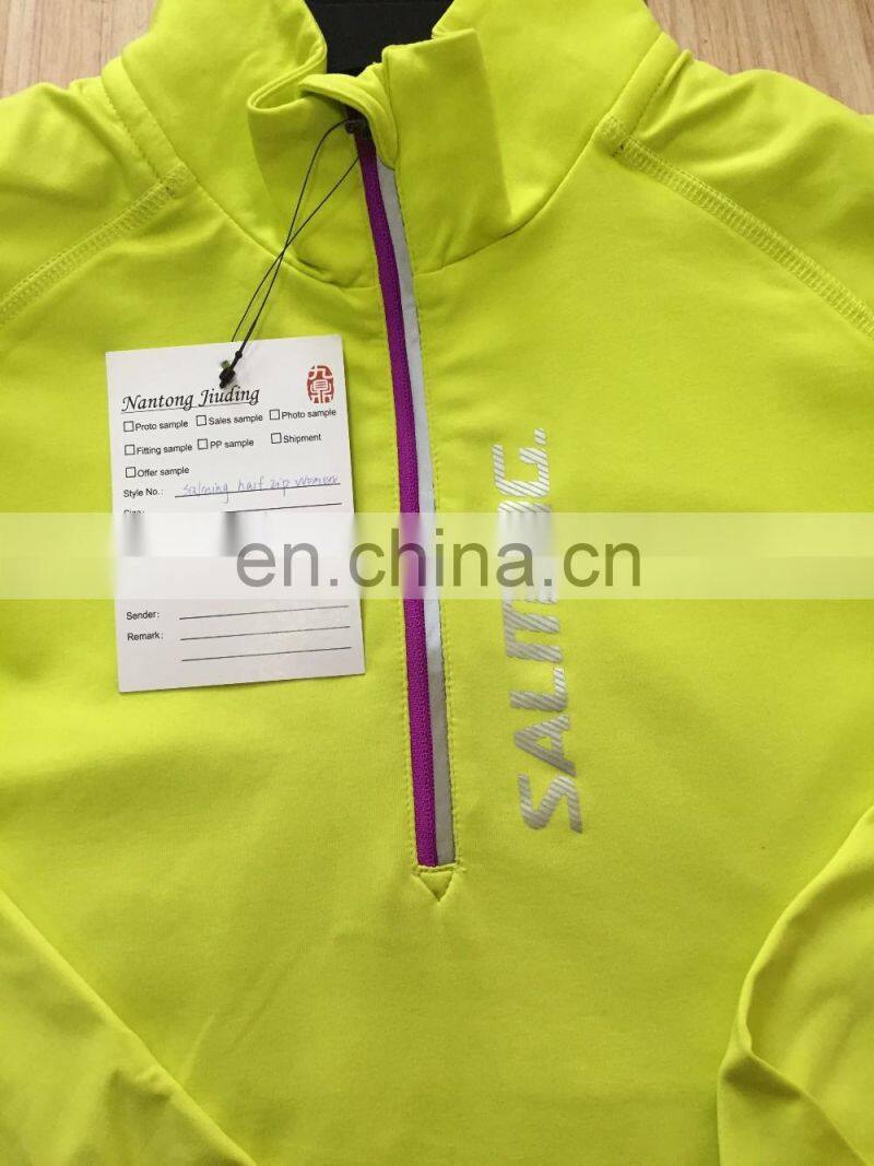 Online Shopping Women Custom New Fashion High Quality Long Sleeve Reflective Safety Sports Running Shirt