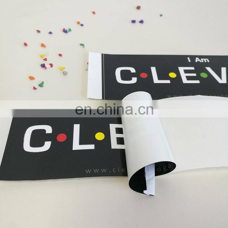 china printing company waterproof self adhesive logo printing piece paper sticker