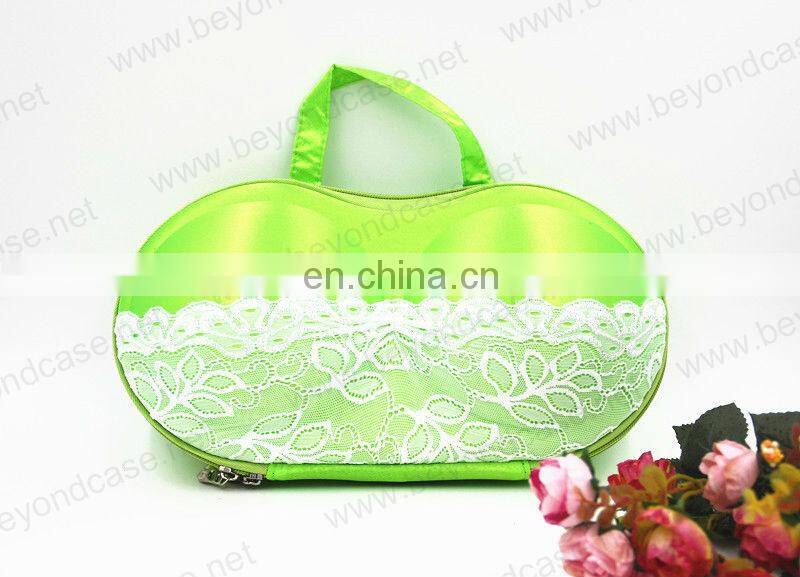 Ladies lace bra storage organizer, lingerie bag for travel