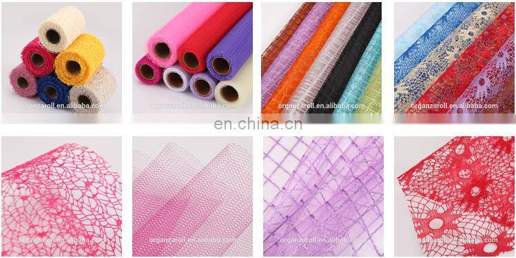 Organza Manufacturers high quality printing organza roll