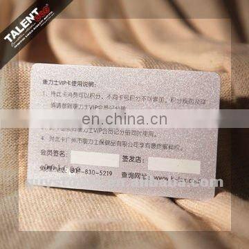 Custom Printed Stamping Laser Gold Foil Plastic VIP IC ID Smart Card Supplier