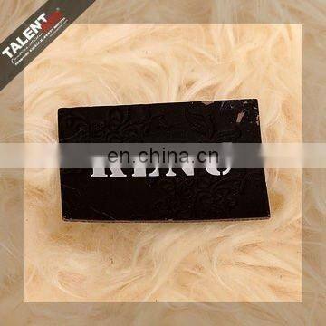 denim embossed PU leather labels
