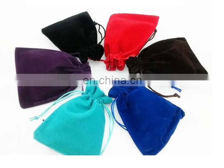 factory OEM small velvet drawstring jewlery pouch for gift