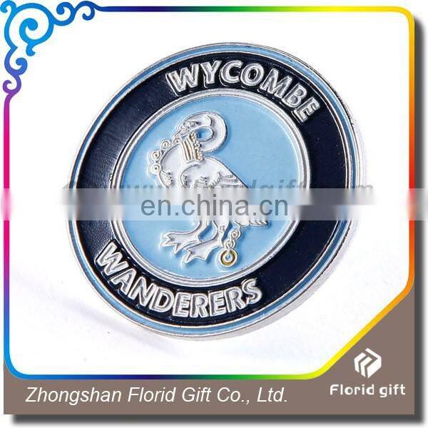wholesale custom logo letter metal pin badges for promotion