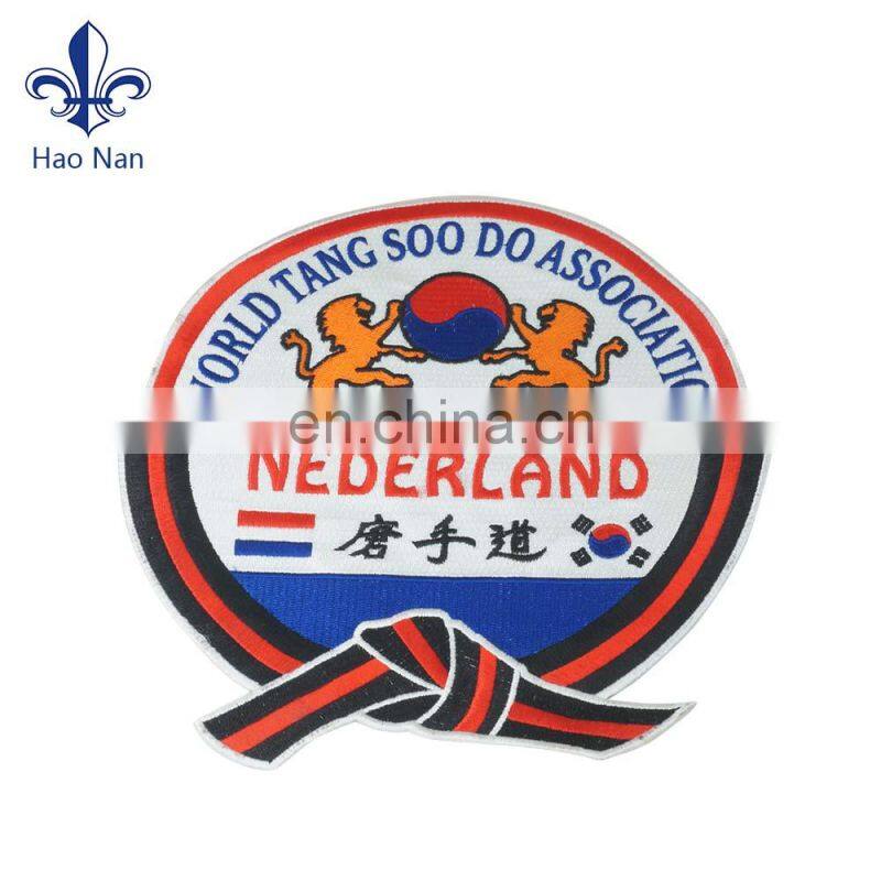 multicolor embroidery patch / woven label