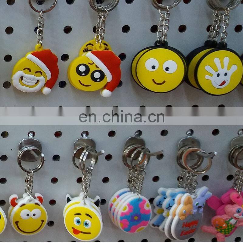 new developed 36 styles soft PVC emoji keychains