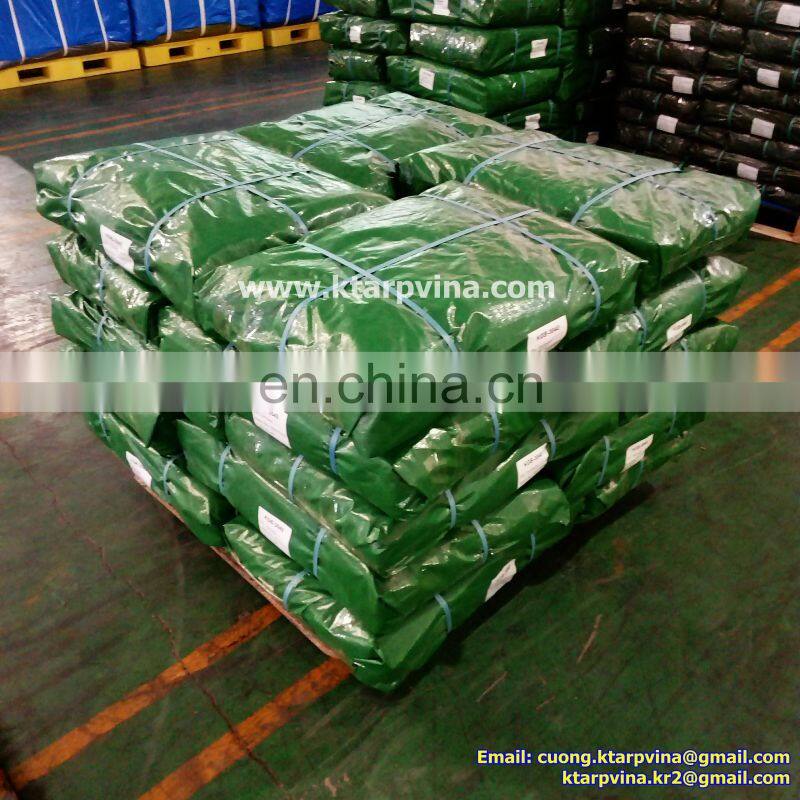 180 GSM # GREEN/DARK BLUE TARPAULIN # MEDIUM DUTY TARP