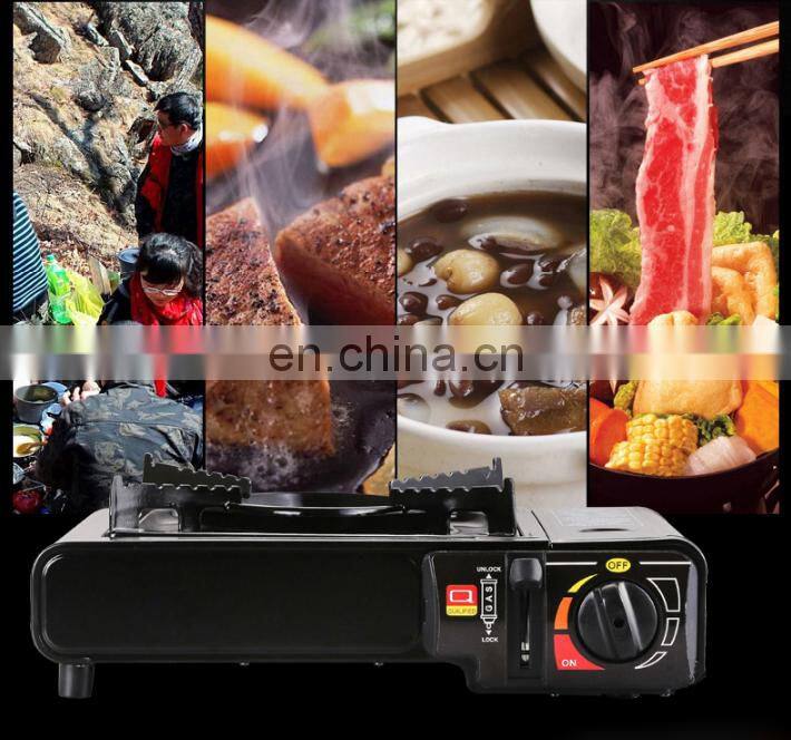 camping portable biogas stove with gas cylinder