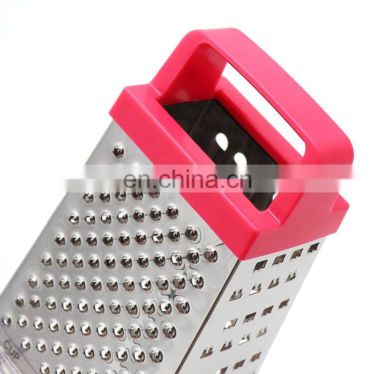 Fruit And Vegetable Tools 4-Sided Stainless Steel Cheese Potato Box Grater